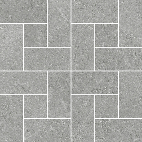 Windmill Grey Silk Mosaic