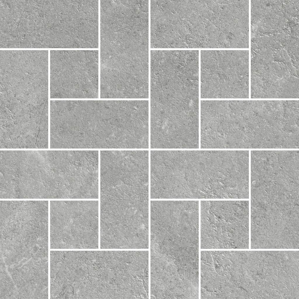 Windmill Grey Silk Mosaic