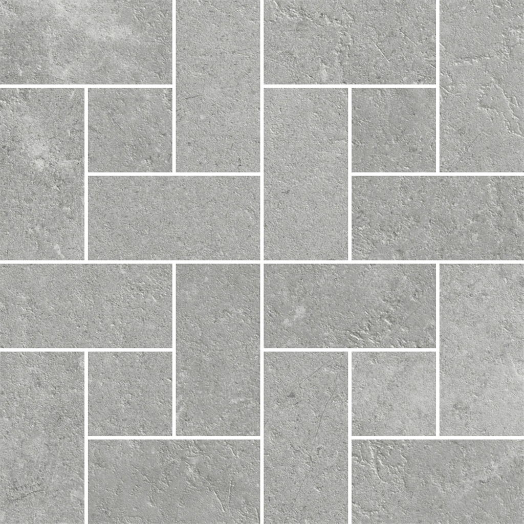 Windmill Grey Silk Mosaic