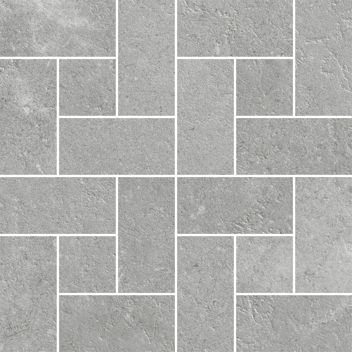 Windmill Grey Silk Mosaic