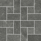 Windmill Charcoal Silk Mosaic