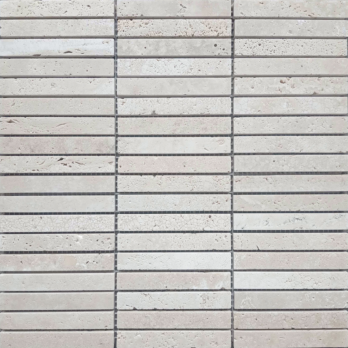 Natural Travertine Finger Honed Mosaic