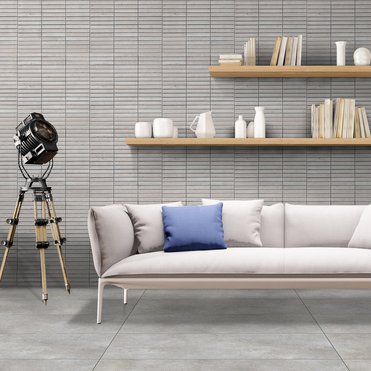Natural Travertine Finger Honed Mosaic - lifestyle view