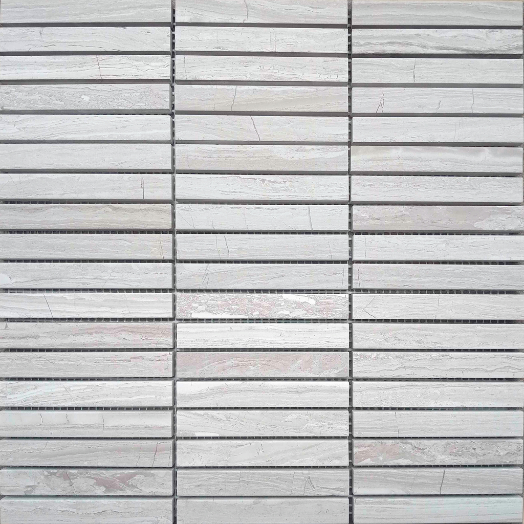 Natural Stone Serpeggiante Finger Grey Honed Mosaic