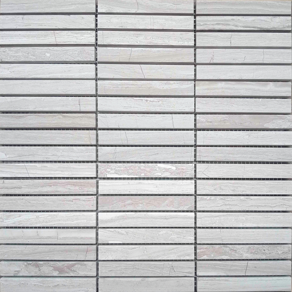 Natural Stone Serpeggiante Finger Grey Honed Mosaic