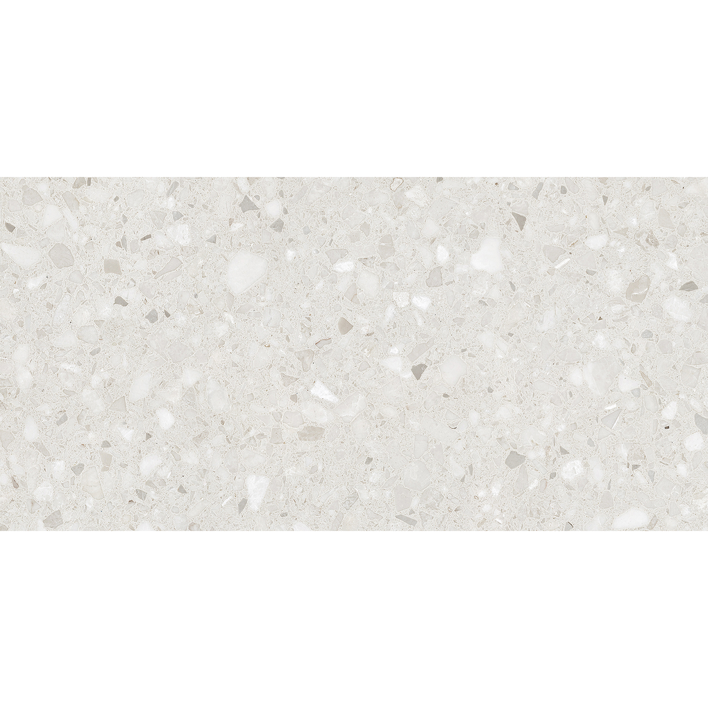 Venetian Terrazzo White Textured Tile