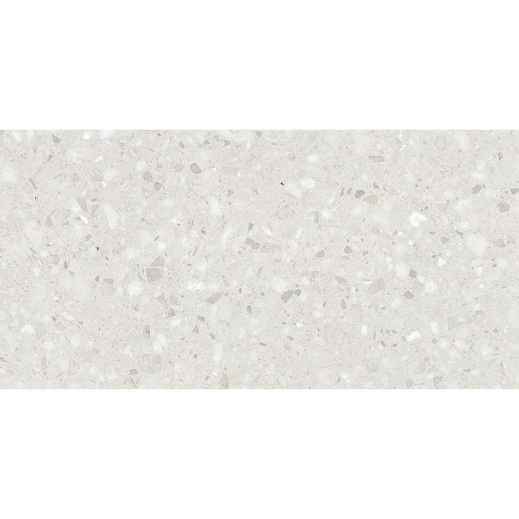 Terrazzo White Textured Tile
