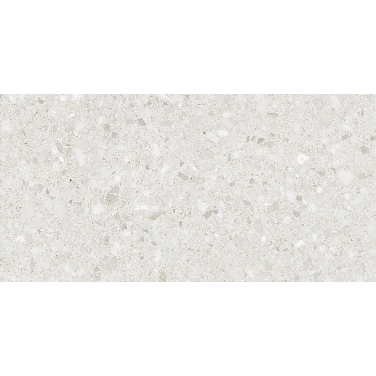 Terrazzo White Textured Tile