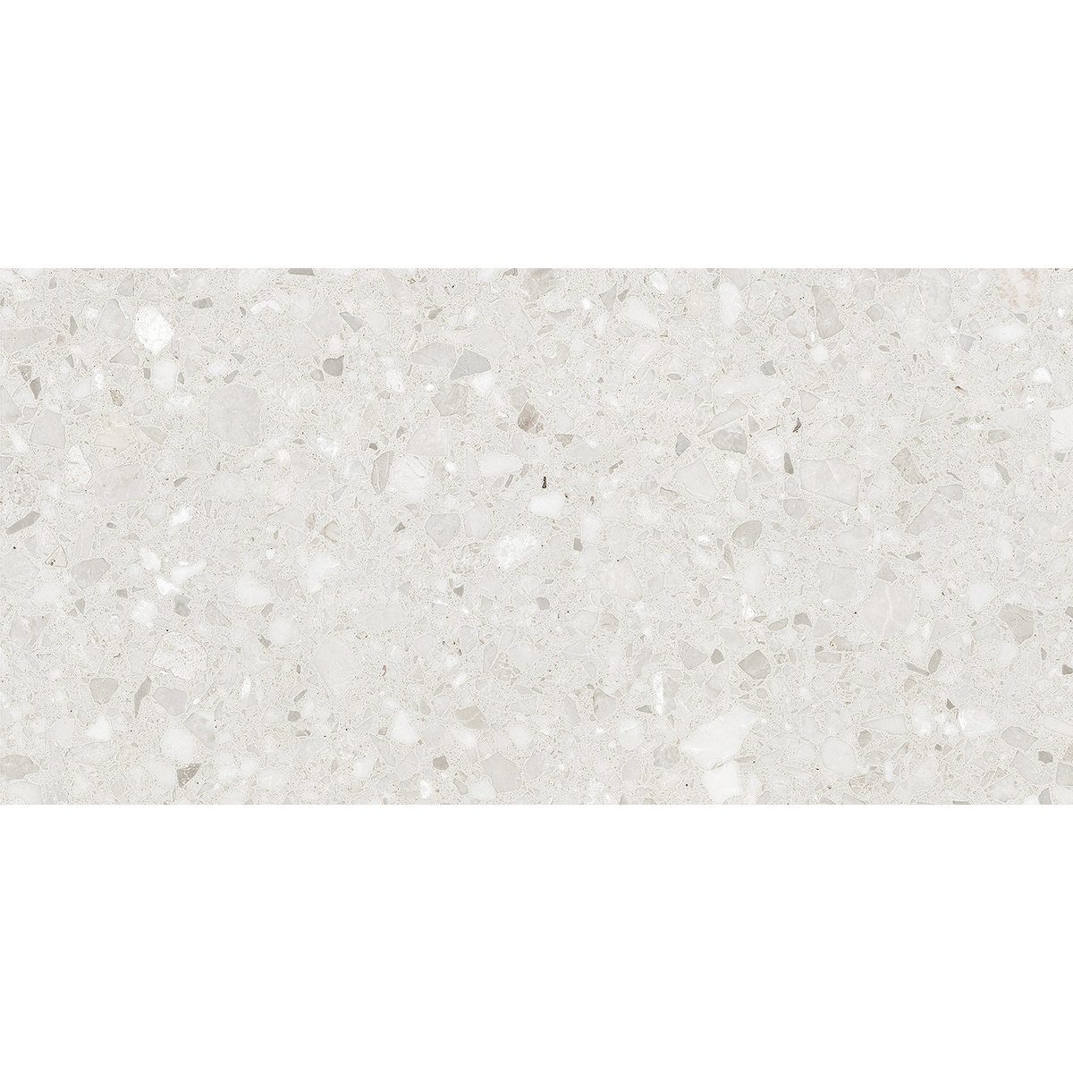 Terrazzo White Textured Tile