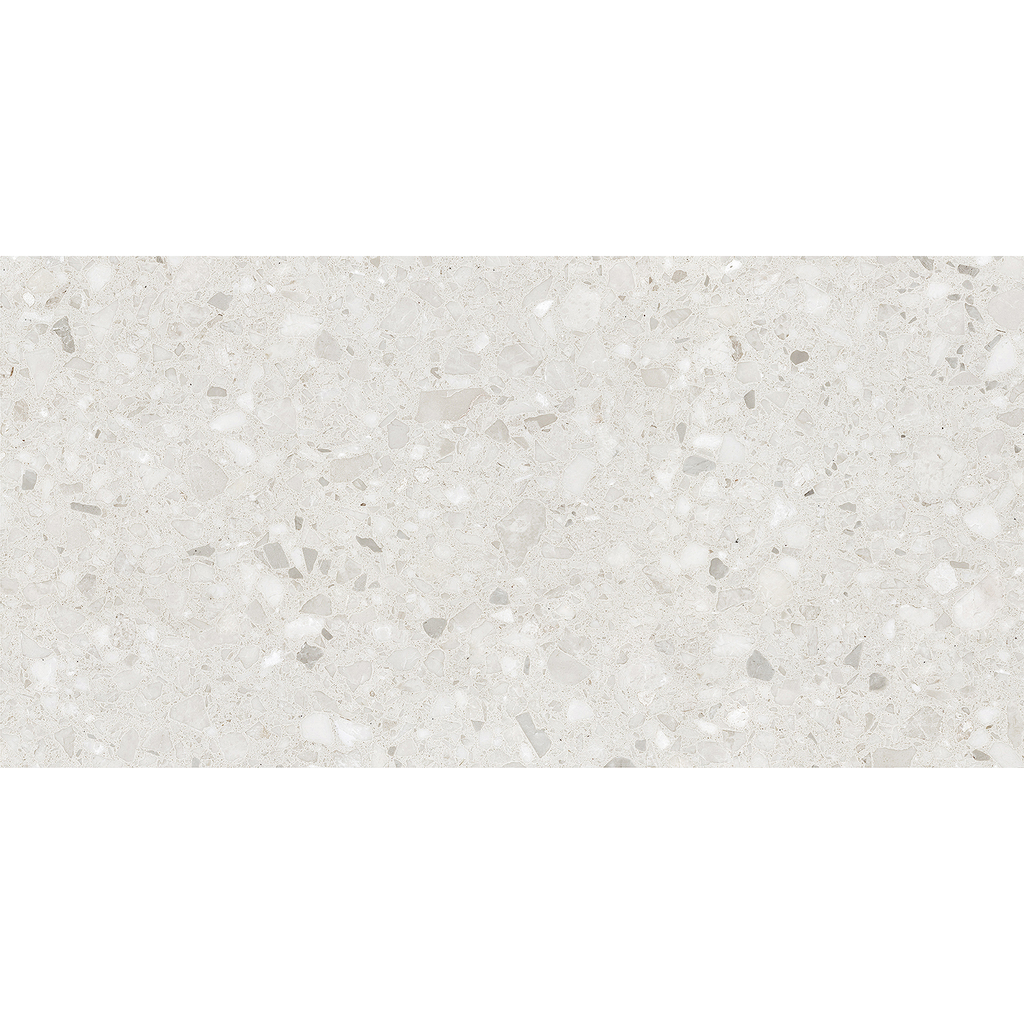 Terrazzo White Textured Tile