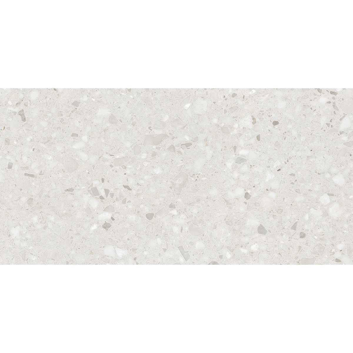 Terrazzo White Textured Tile