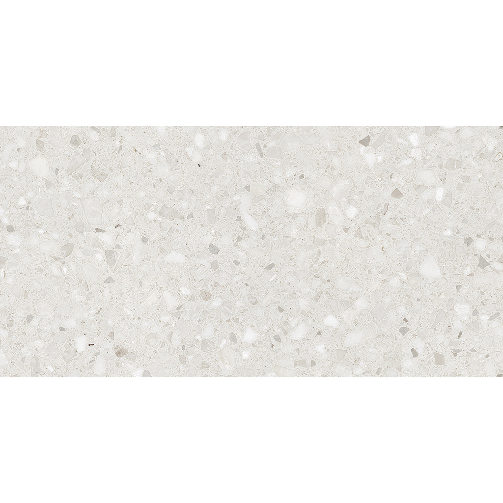 Terrazzo White Textured Tile