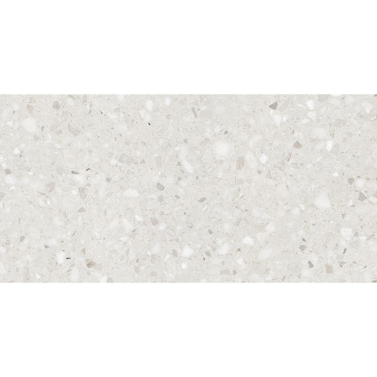 Terrazzo White Textured Tile
