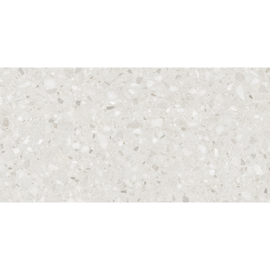Terrazzo White Textured Tile