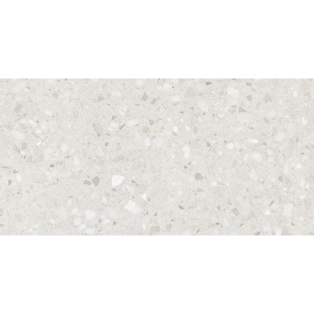 Terrazzo White Textured Tile