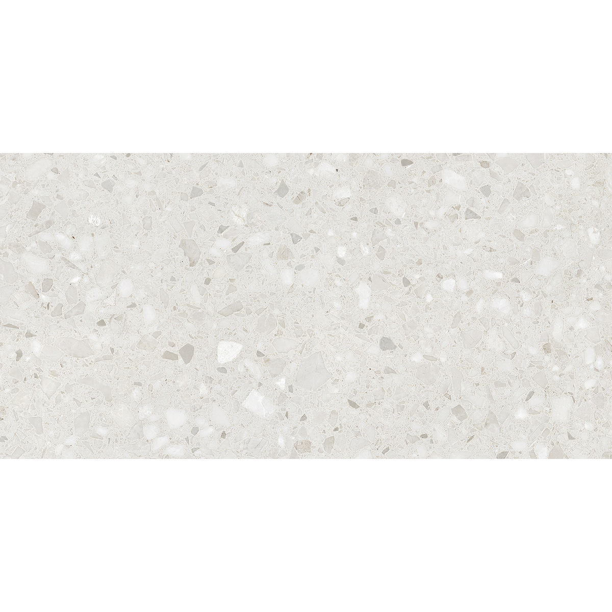 Terrazzo White Textured Tile