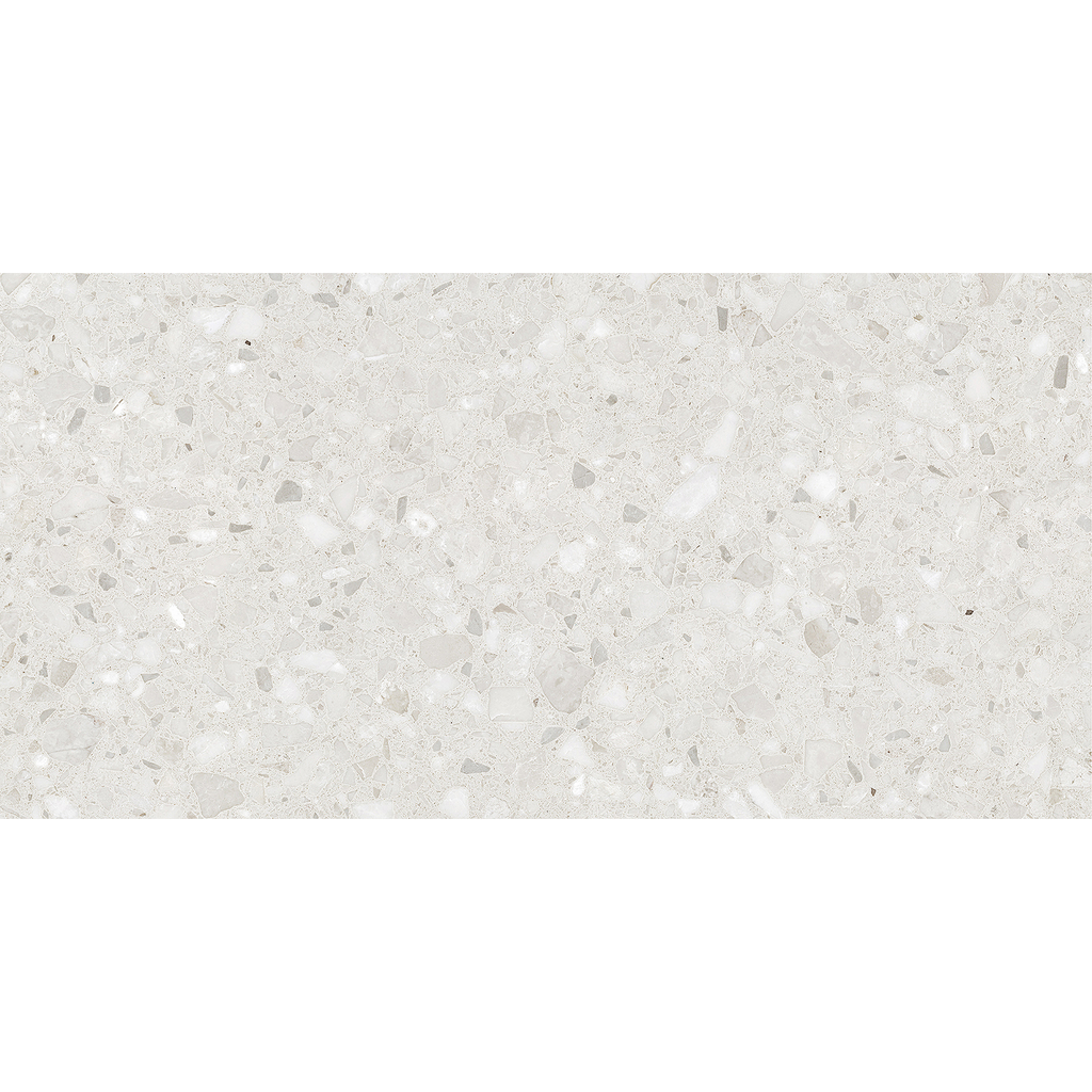 Terrazzo White Textured Tile