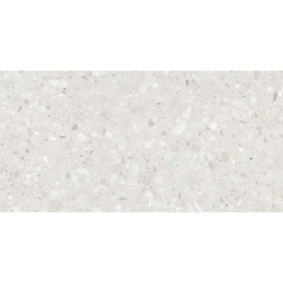 Terrazzo White Textured Tile