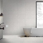 Terrazzo White Textured Tile - lifestyle view