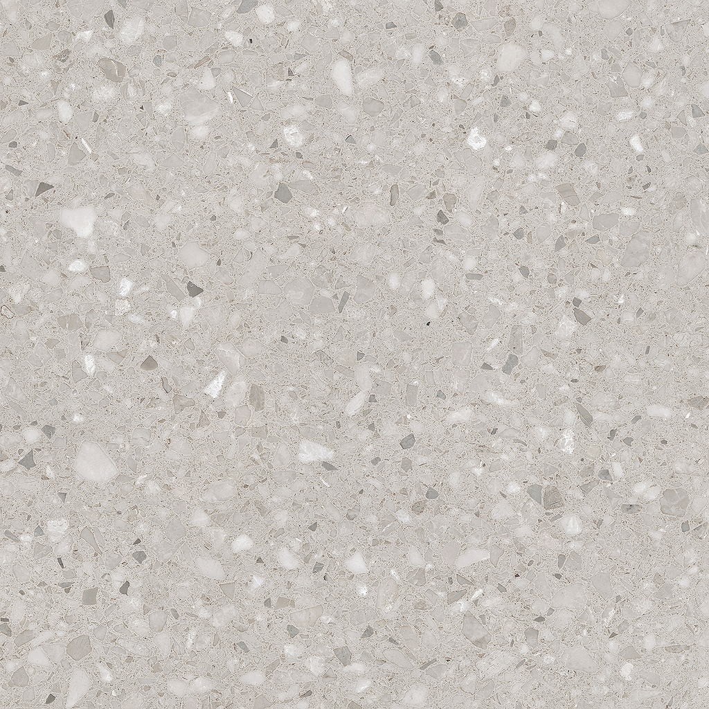 Venetian Terrazzo Light Grey Textured Tile