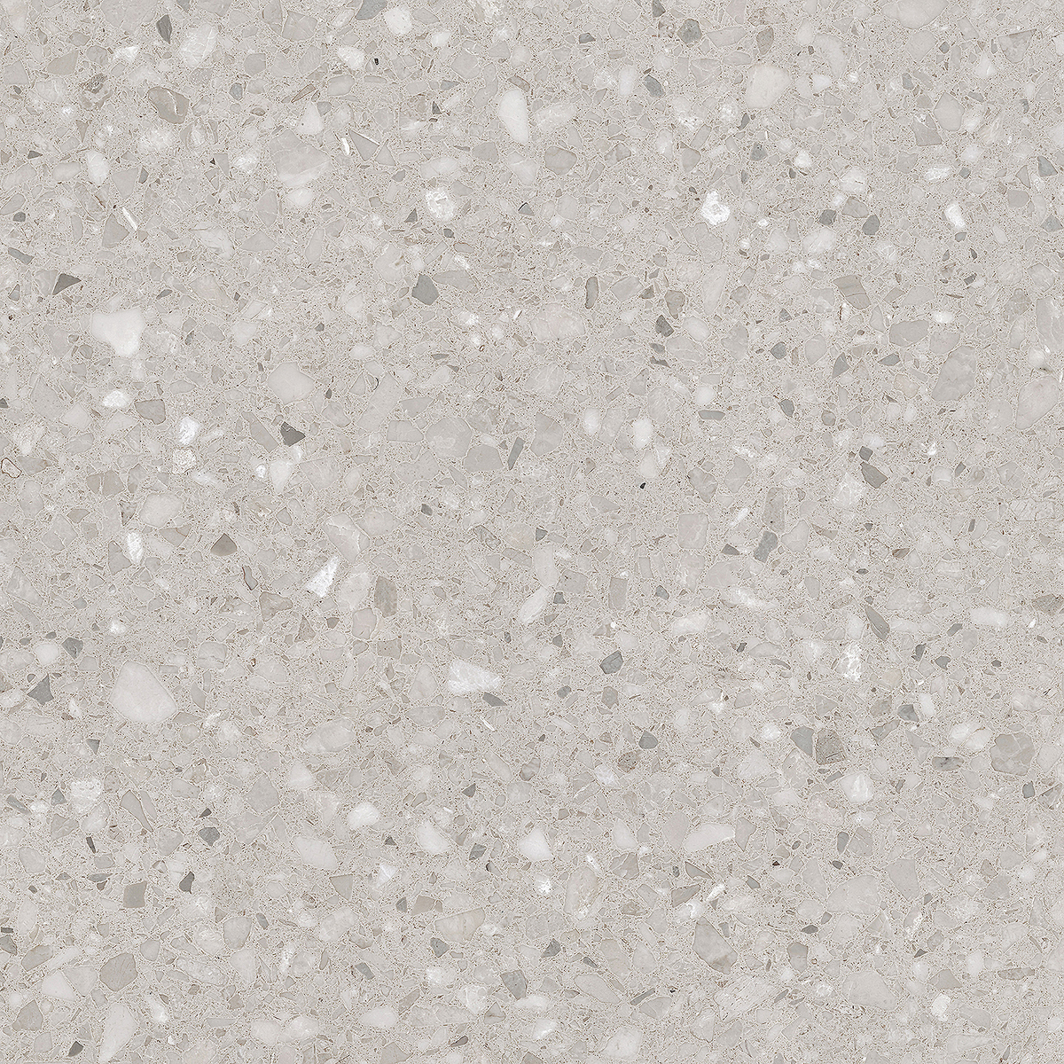 Venetian Terrazzo Light Grey Textured Tile