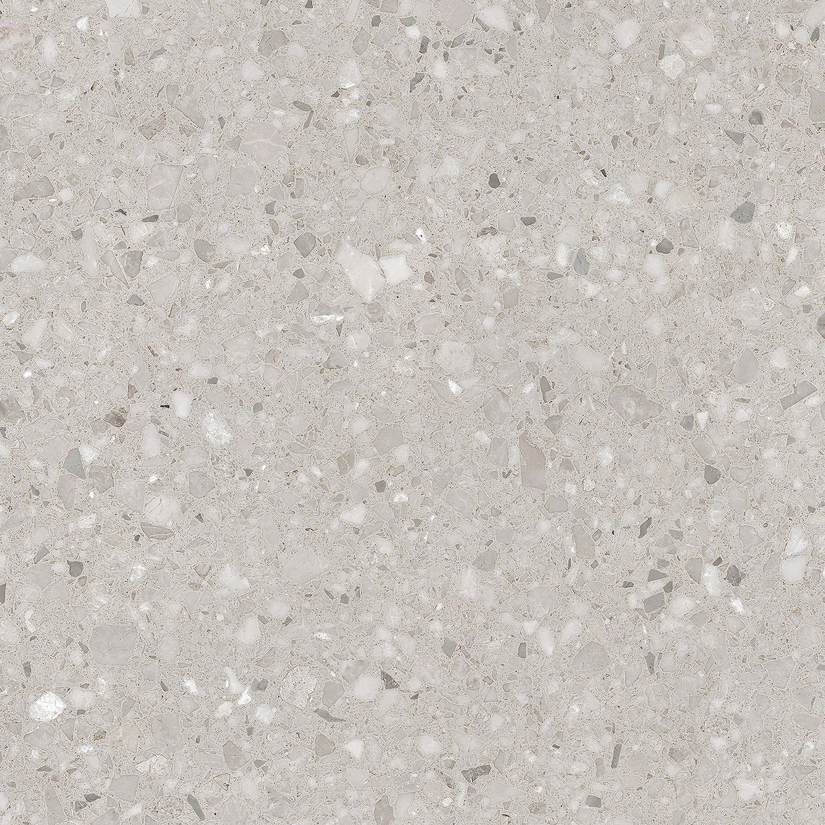 Terrazzo Light Grey Textured Tile