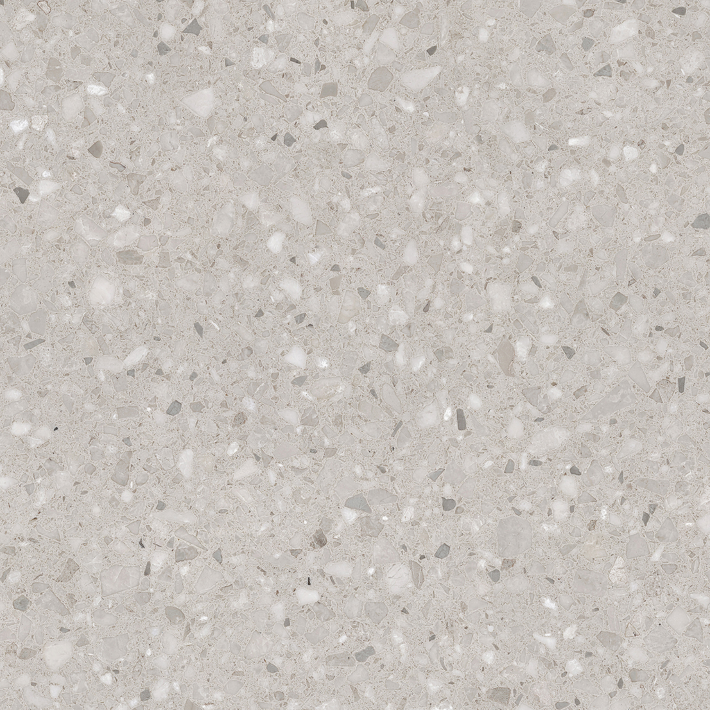 Terrazzo Light Grey Textured Tile
