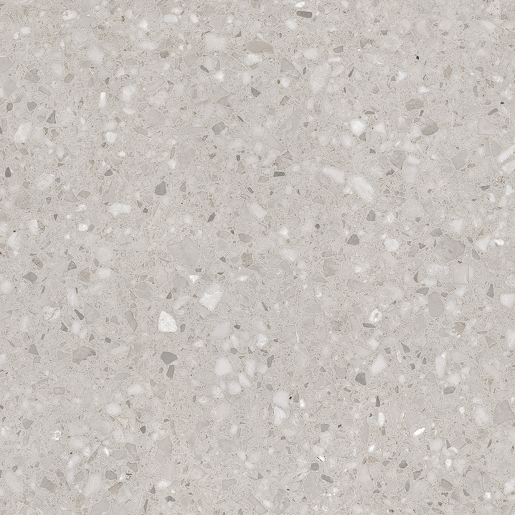 Terrazzo Light Grey Textured Tile