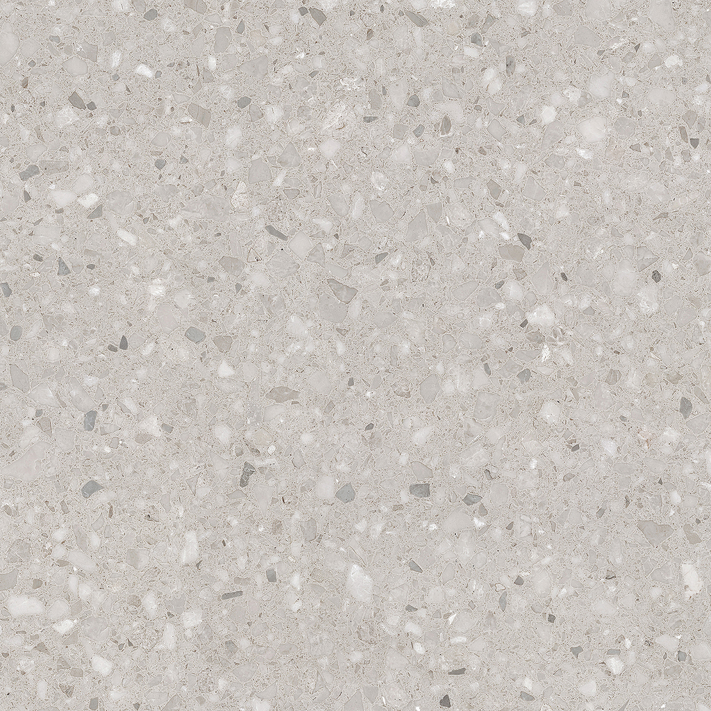 Terrazzo Light Grey Textured Tile