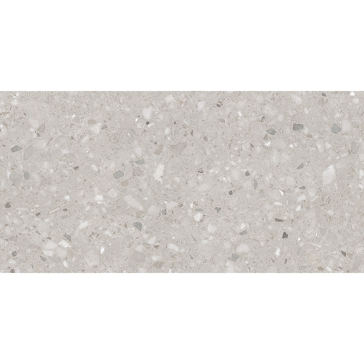 Venetian Terrazzo Light Grey Textured Tile
