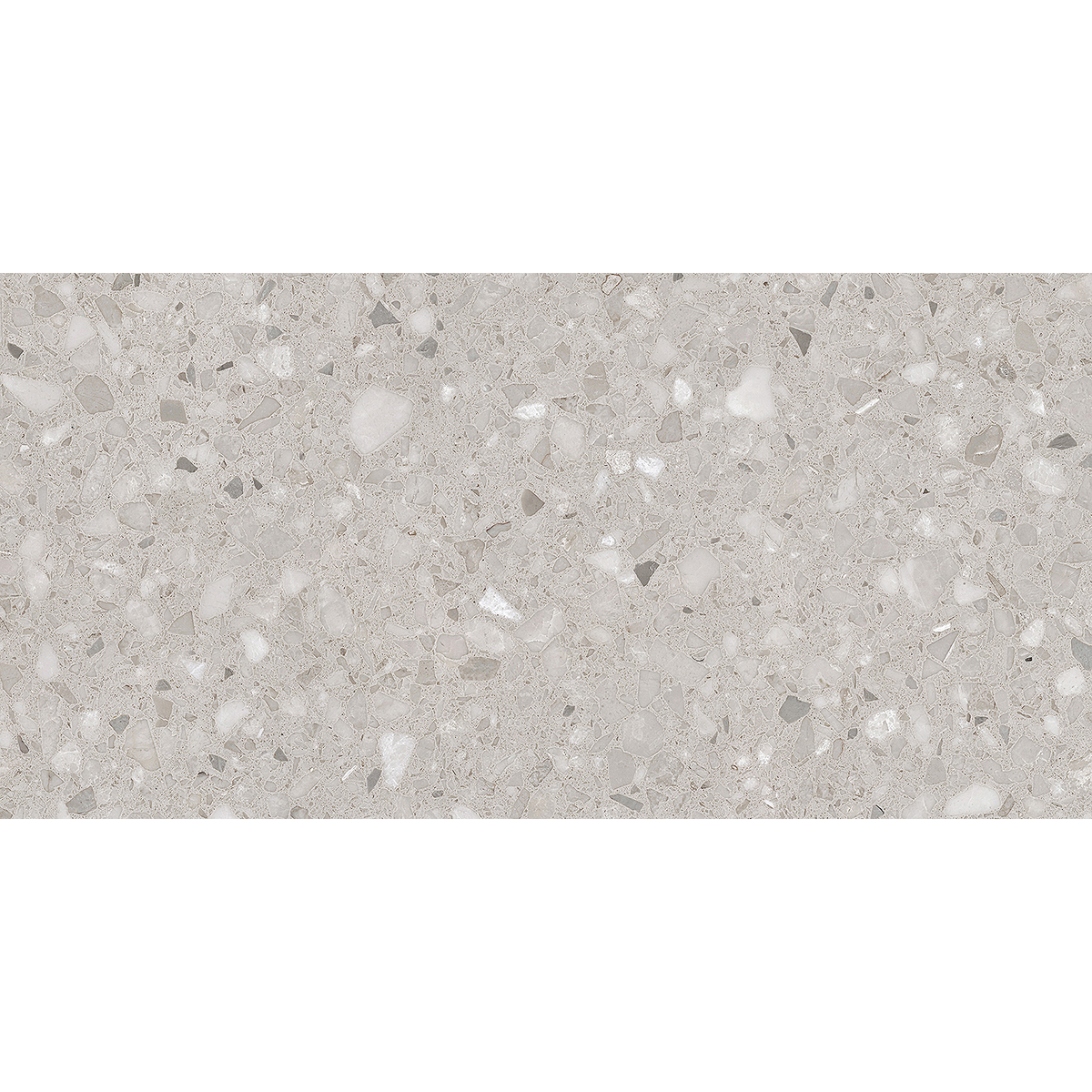 Terrazzo Light Grey Textured Tile