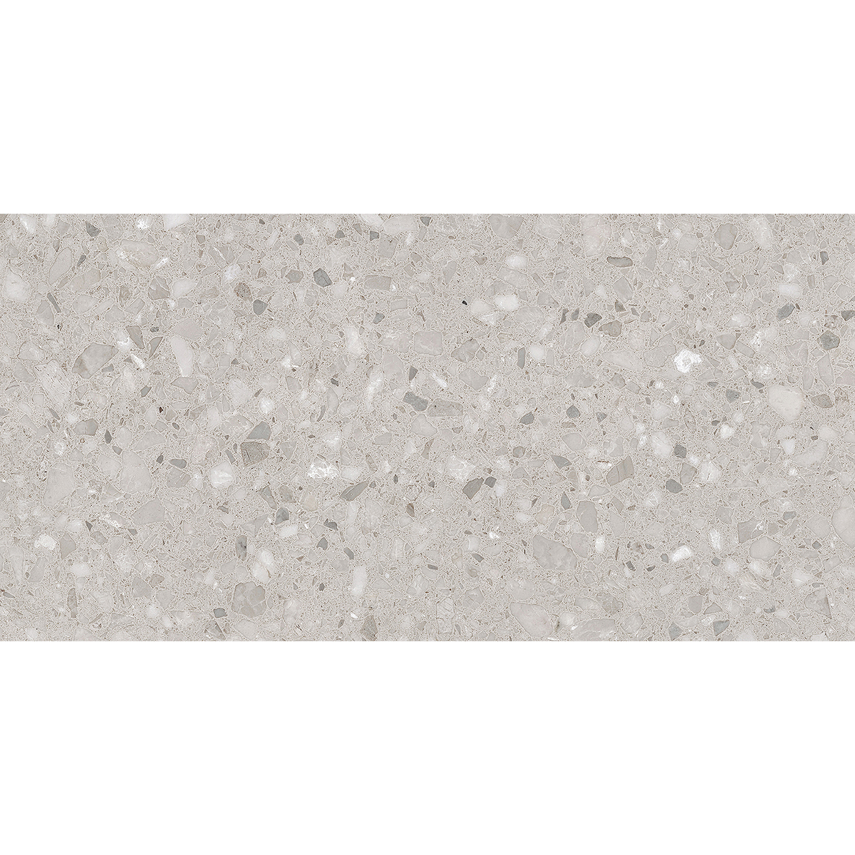 Terrazzo Light Grey Textured Tile