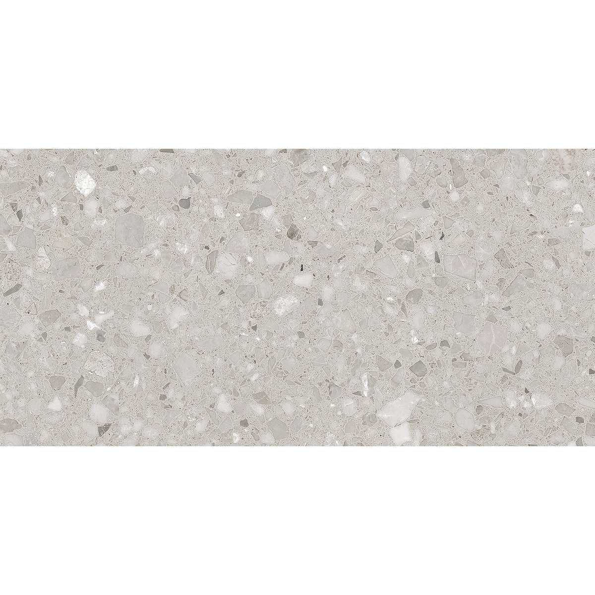 Terrazzo Light Grey Textured Tile