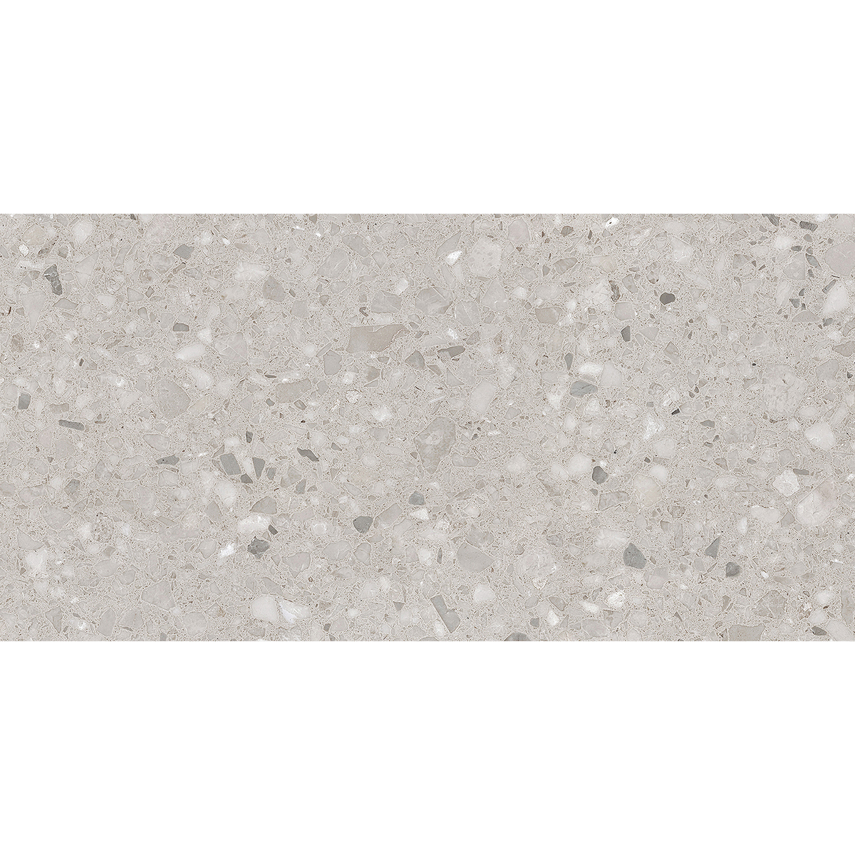 Terrazzo Light Grey Textured Tile
