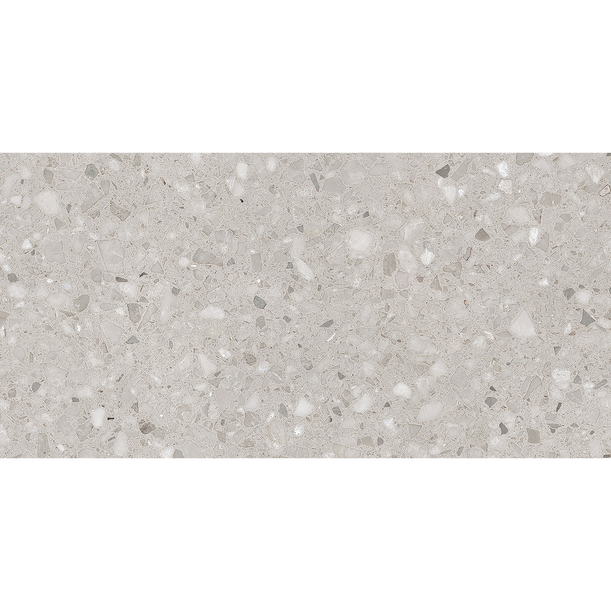Terrazzo Light Grey Textured Tile