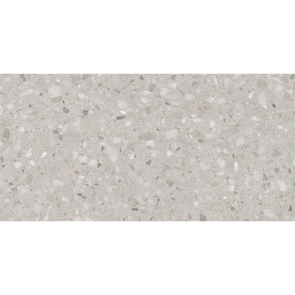 Terrazzo Light Grey Textured Tile