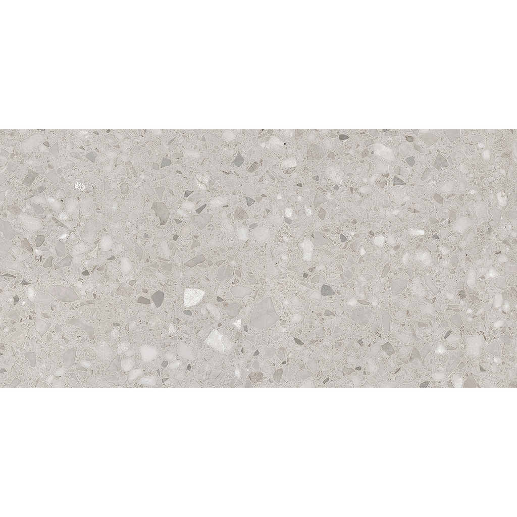 Terrazzo Light Grey Textured Tile
