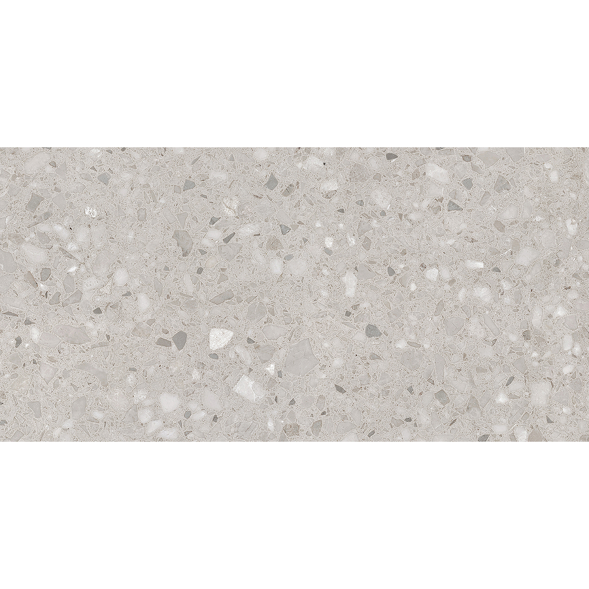 Terrazzo Light Grey Textured Tile