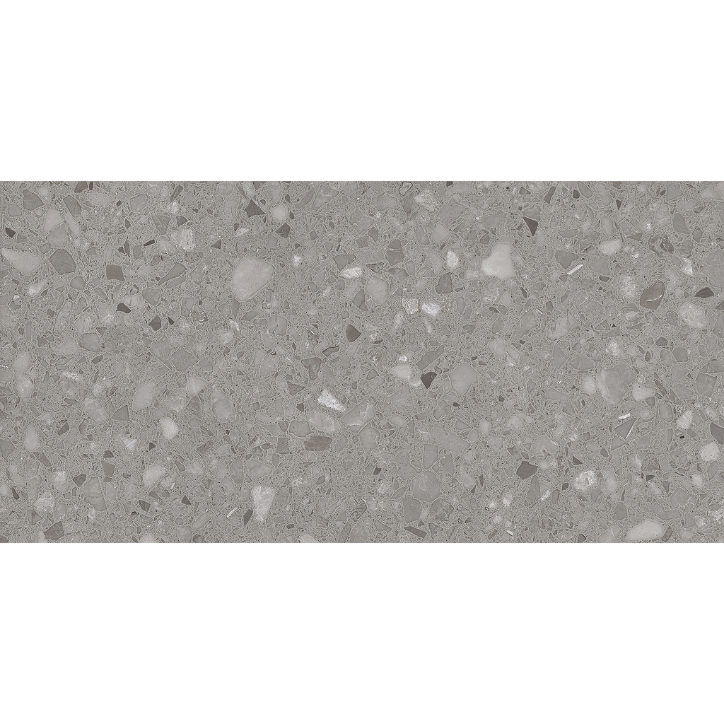 Venetian Terrazzo Dark Grey Textured Tile