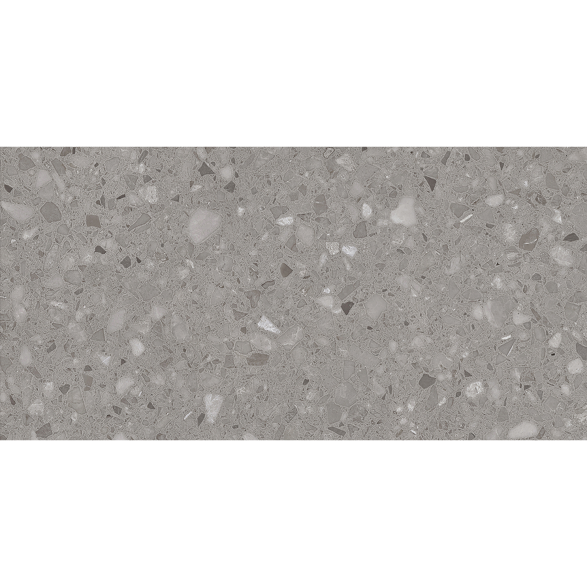 Venetian Terrazzo Dark Grey Textured Tile