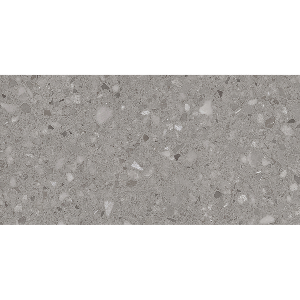Venetian Terrazzo Dark Grey Textured Tile
