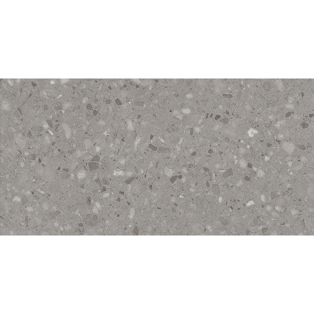 Terrazzo Dark Grey Textured Tile