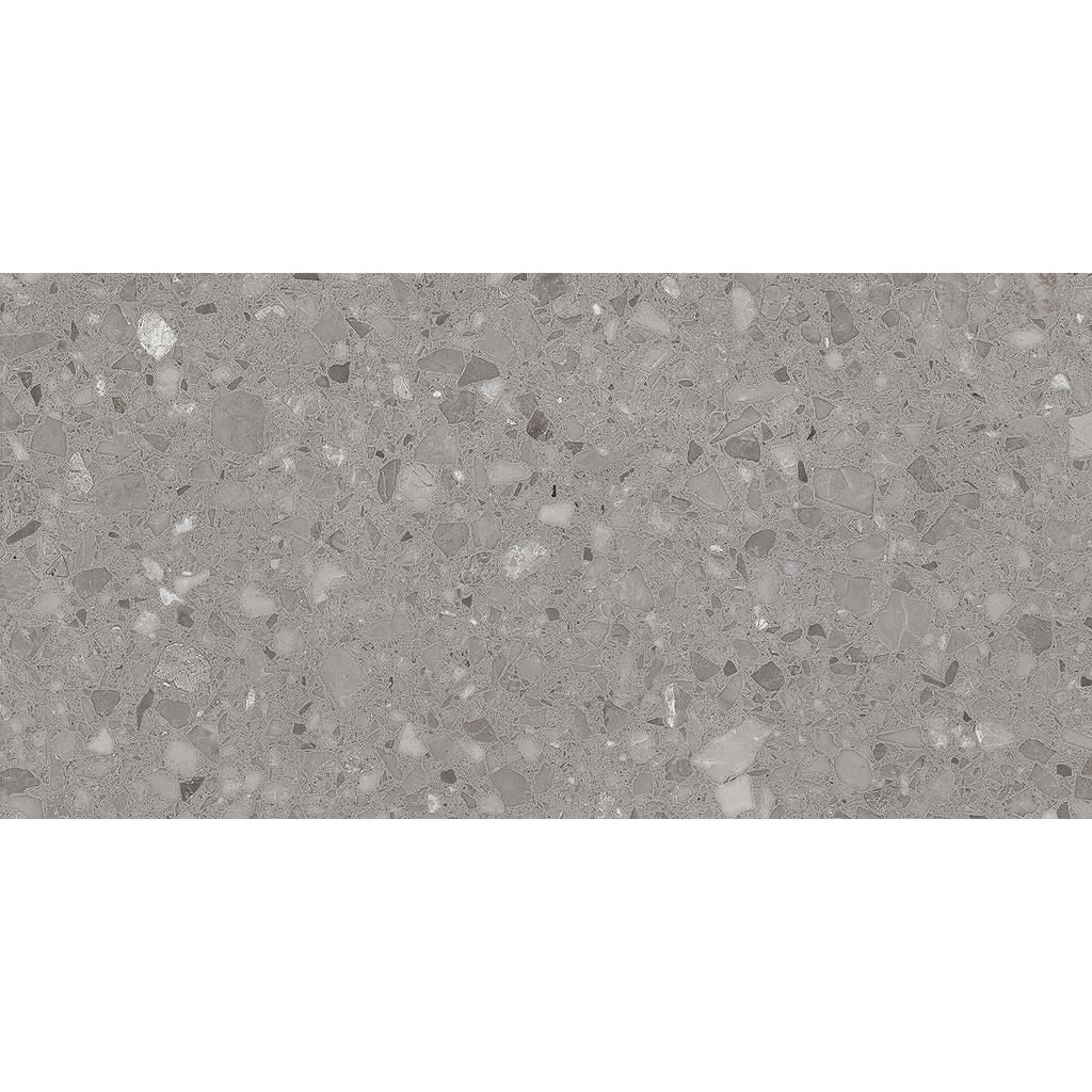 Terrazzo Dark Grey Textured Tile
