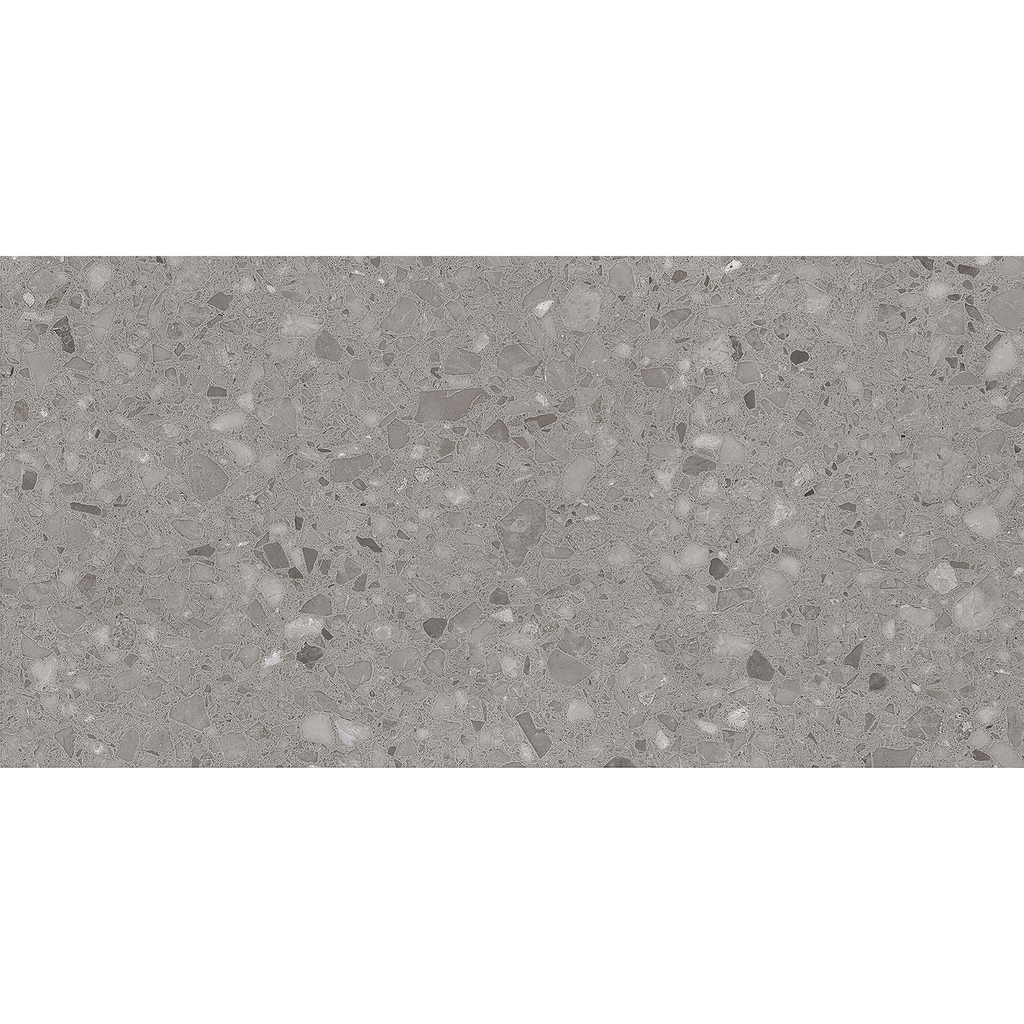 Terrazzo Dark Grey Textured Tile