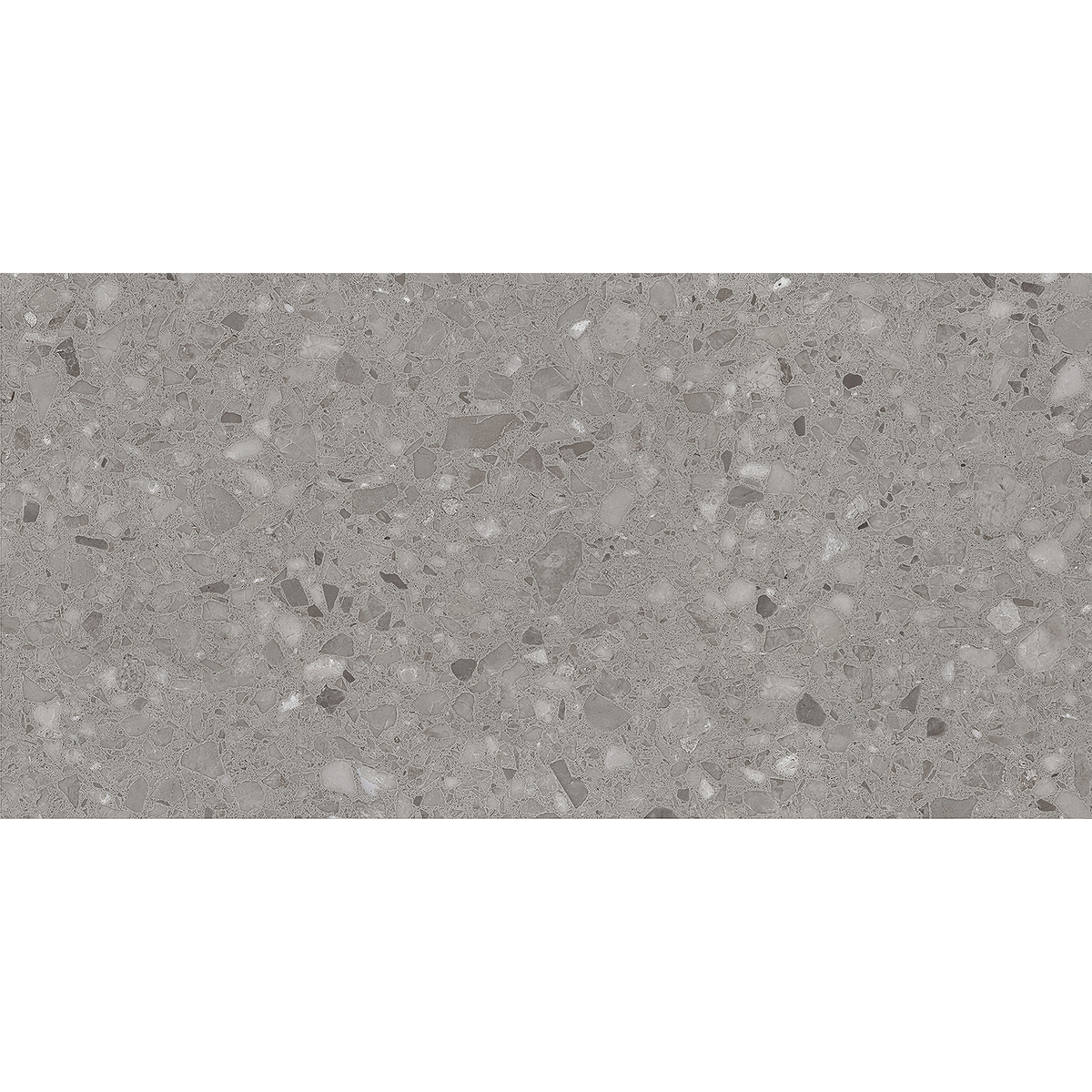 Terrazzo Dark Grey Textured Tile