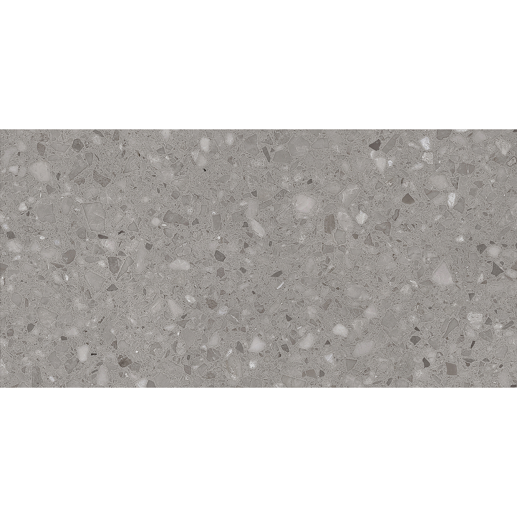 Terrazzo Dark Grey Textured Tile