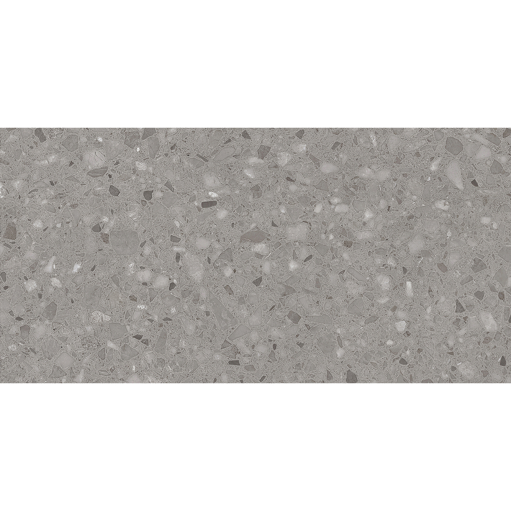 Terrazzo Dark Grey Textured Tile