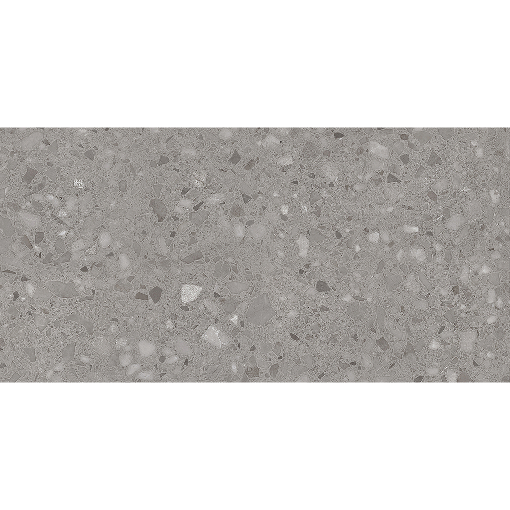 Terrazzo Dark Grey Textured Tile