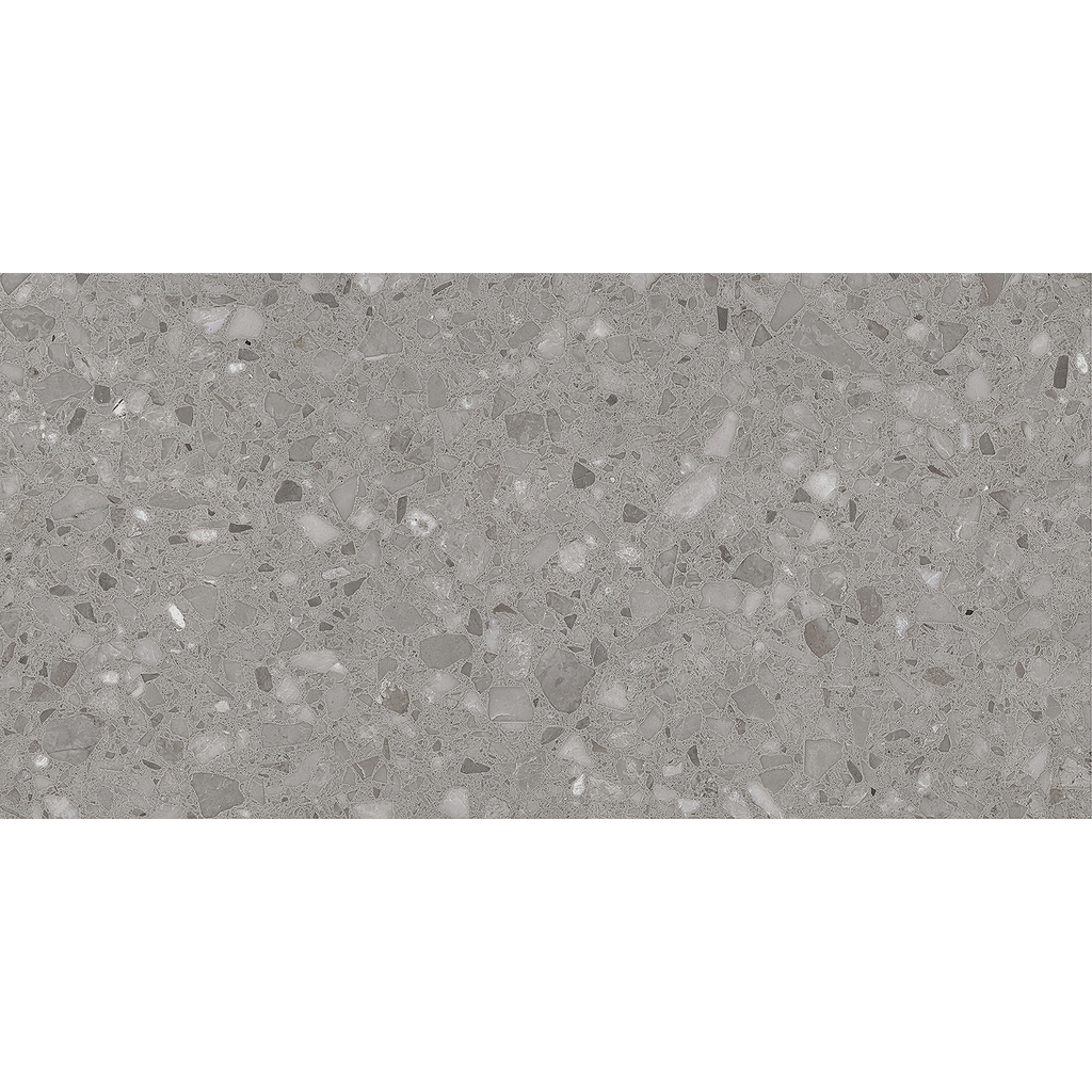 Terrazzo Dark Grey Textured Tile