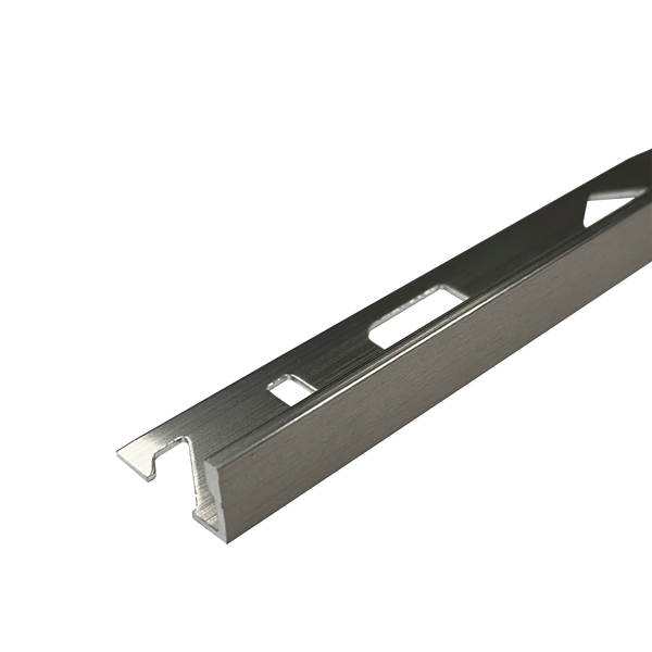 L Angle Aluminium Brush Nickel 9 x 3000mm